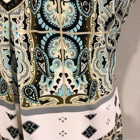 Hale Bob v-neck sleeveless beaded neckline midi dress size M - Picture 3 of 9